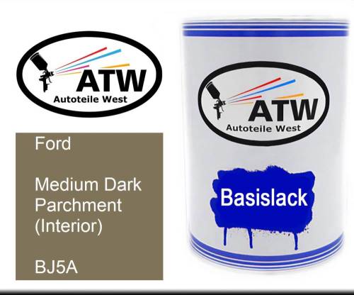 Ford, Medium Dark Parchment (Interior), BJ5A: 500ml Lackdose, von ATW Autoteile West.